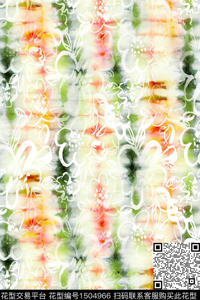 B147.jpg - 1504966 - 抽象 小清新 真丝 - 数码印花花型 － 女装花型设计 － 瓦栏