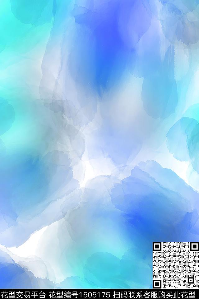 肌理抽象真丝数码印花花型下载（图片编号: 1505175） - 瓦栏（Walan）