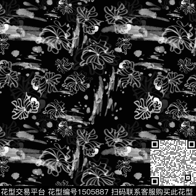 水彩花卉小碎花数码印花花型下载（图片编号: 1505887） - 瓦栏（Walan）