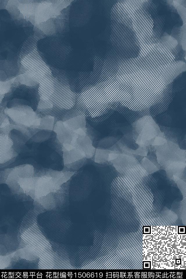肌理笔触抽象数码印花花型下载（图片编号: 1506619） - 瓦栏（Walan）