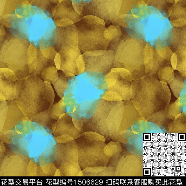 肌理笔触抽象数码印花花型下载（图片编号: 1506629） - 瓦栏（Walan）
