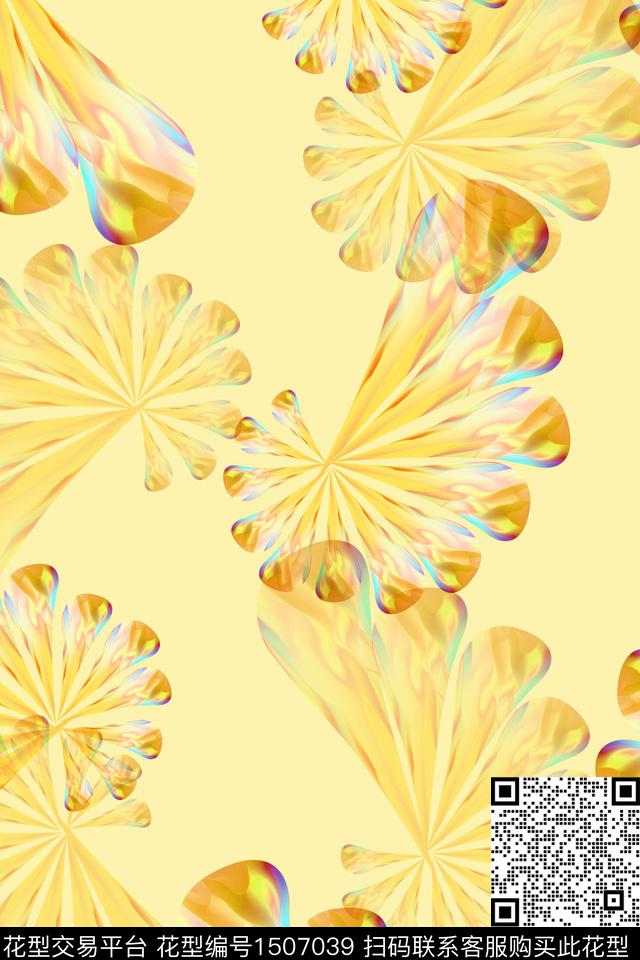 肌理大牌风抽象数码印花花型下载（图片编号: 1507039） - 瓦栏（Walan）