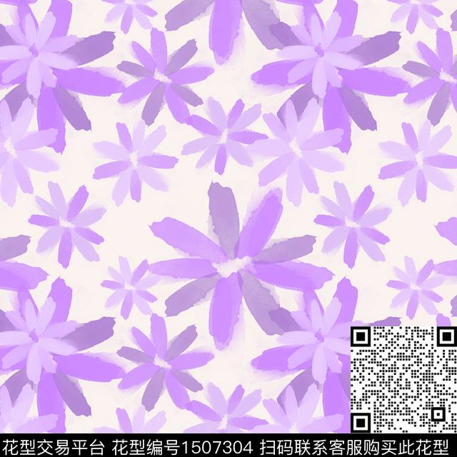 花卉手绘小碎花传统印花花型下载（图片编号: 1507304） - 瓦栏（Walan）