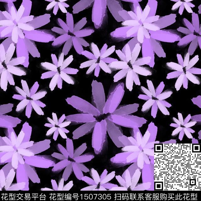 花卉手绘小碎花传统印花花型下载（图片编号: 1507305） - 瓦栏（Walan）