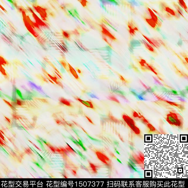 CSMYSJ0030.jpg - 1507377 - 抽象 数码花型 肌理 - 数码印花花型 － 女装花型设计 － 瓦栏
