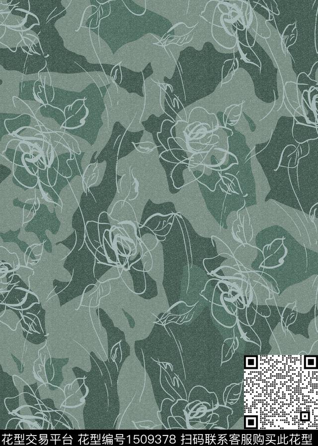 116.jpg - 1509378 - 数码花型 男装 花卉 - 数码印花花型 － 女装花型设计 － 瓦栏