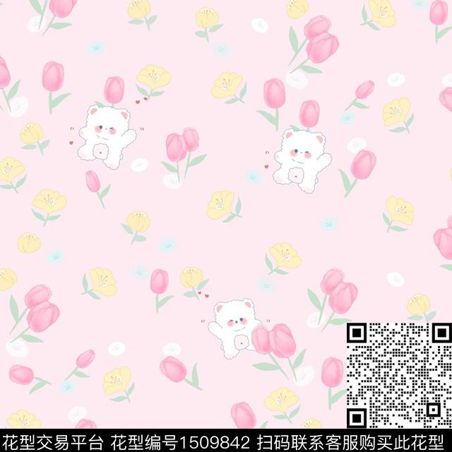 R2208096.jpg - 1509842 - 草莓 萌宠 小兔子 - 数码印花花型 － 童装花型设计 － 瓦栏