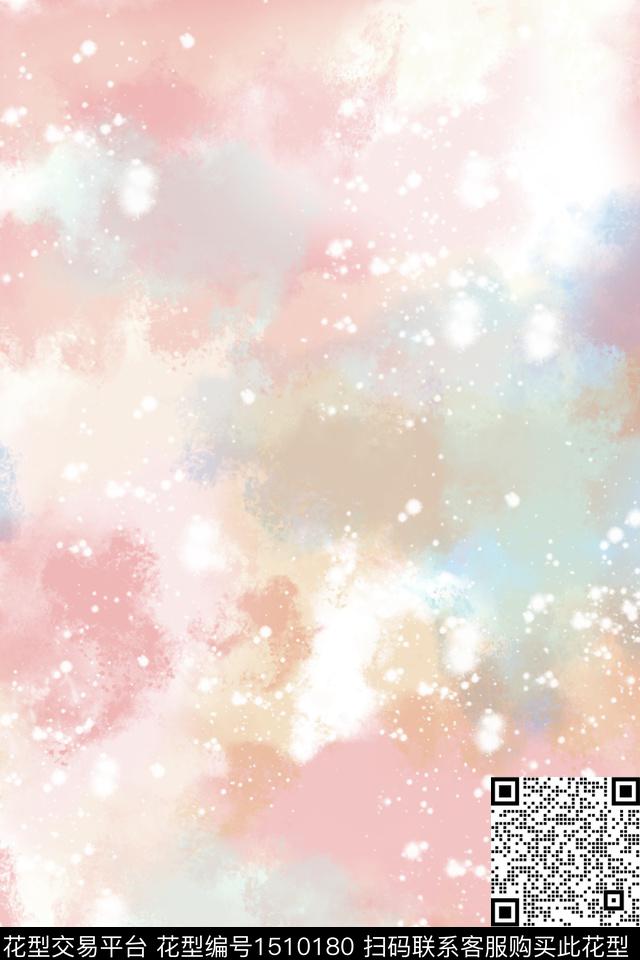 肌理抽象小清新数码印花花型下载（图片编号: 1510180） - 瓦栏（Walan）