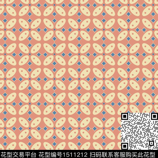 43.jpg - 1511212 - 数码花型 几何 佩斯利 - 数码印花花型 － 女装花型设计 － 瓦栏