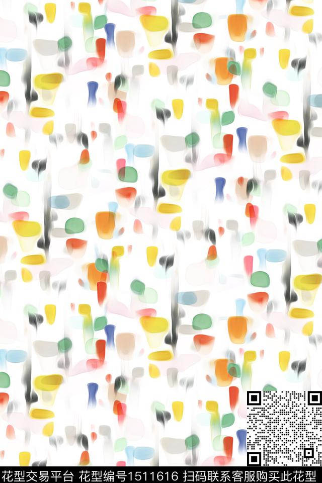 肌理大牌风抽象数码印花花型下载（图片编号: 1511616） - 瓦栏（Walan）