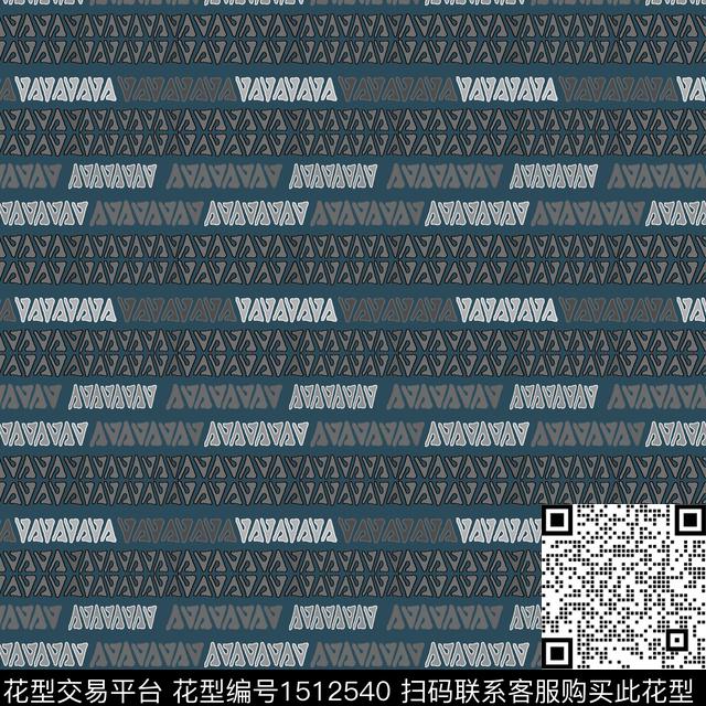 几何男装条纹传统印花花型下载（图片编号: 1512540） - 瓦栏（Walan）