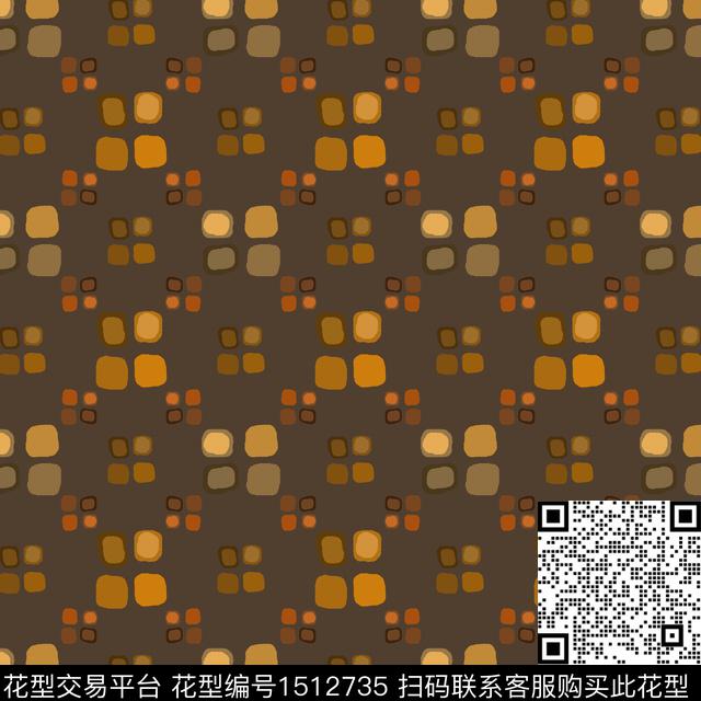 几何男装四边形传统印花花型下载（图片编号: 1512735） - 瓦栏（Walan）