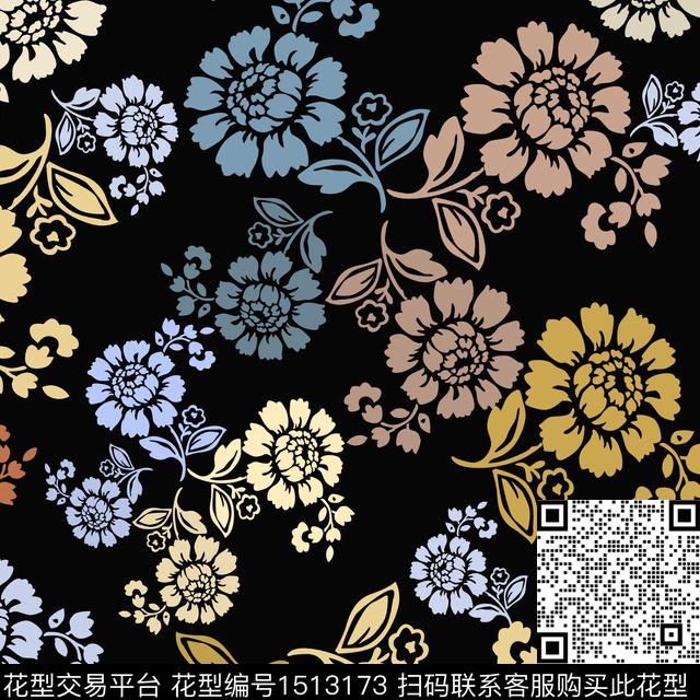 20220916-民族风-1-00.jpg - 1513173 - 民族风 传统花型 小碎花 - 传统印花花型 － 女装花型设计 － 瓦栏