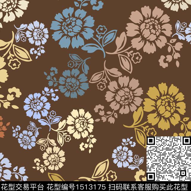 20220916-民族风-1-3.jpg - 1513175 - 民族风 传统花型 小碎花 - 传统印花花型 － 女装花型设计 － 瓦栏