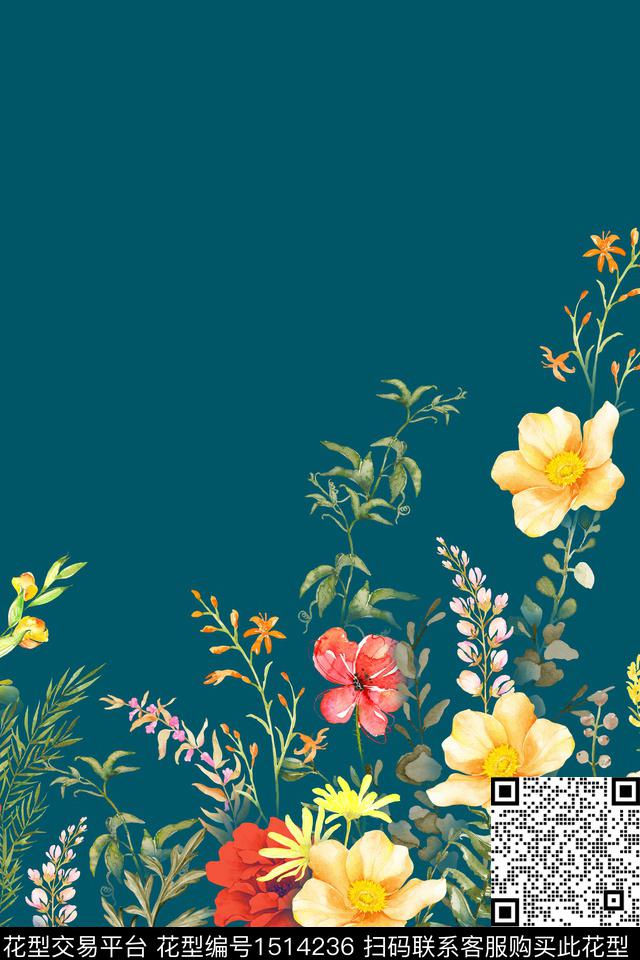 2022-09-26c.jpg - 1514236 - 定位花 花卉 植物 - 数码印花花型 － 女装花型设计 － 瓦栏