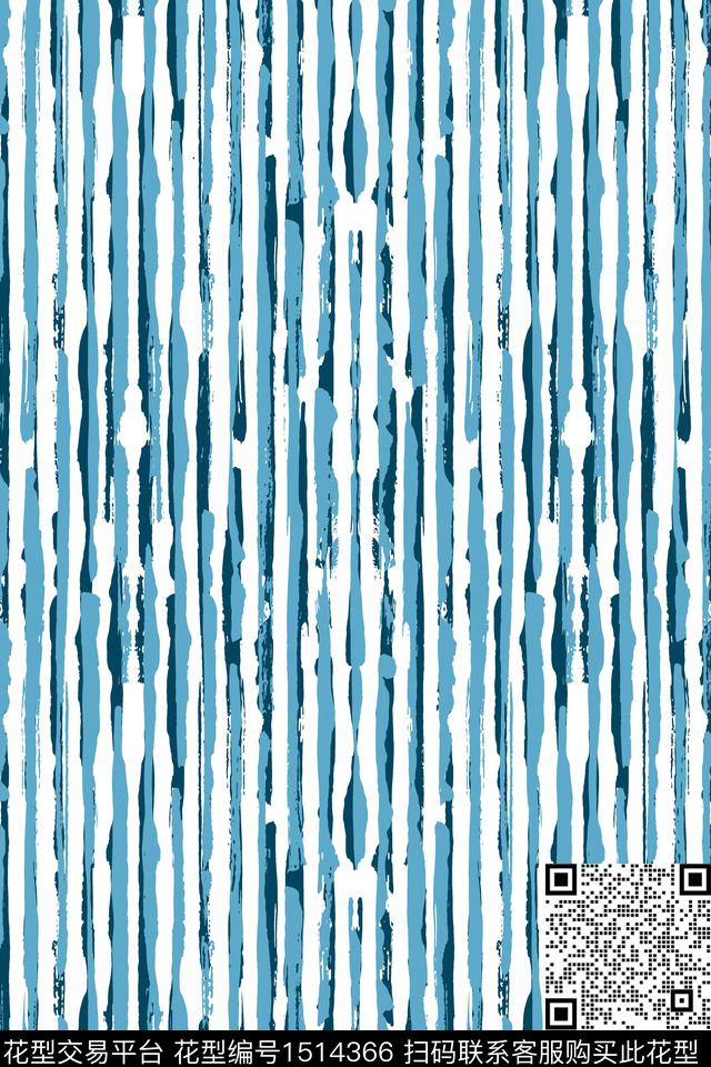 线条肌理简约传统印花花型下载（图片编号: 1514366） - 瓦栏（Walan）