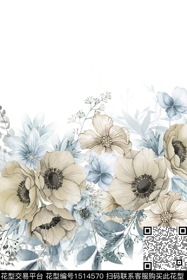 2022-09-29B.jpg - 1514570 - 女装定位花 植物 大花 - 数码印花花型 － 女装花型设计 － 瓦栏