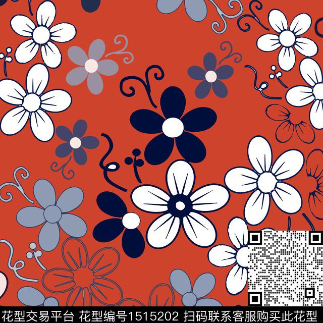20221002-民族风-3-00.jpg - 1515202 - 民族风 小碎花 传统花纹 - 传统印花花型 － 女装花型设计 － 瓦栏
