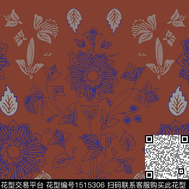 20221002-民族风-4-3.jpg - 1515306 - 女装 民族风 传统花型 - 传统印花花型 － 女装花型设计 － 瓦栏