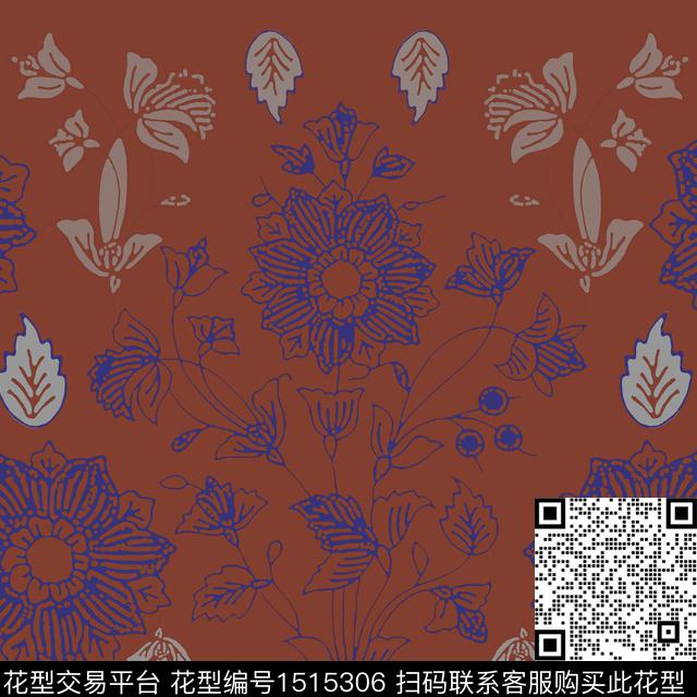 女装民族风传统花型传统印花花型下载（图片编号: 1515306） - 瓦栏（Walan）