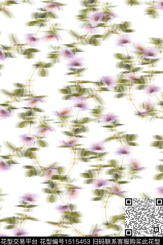 花卉小清新小碎花数码印花花型下载（图片编号: 1515453） - 瓦栏（Walan）