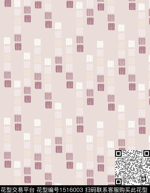 格子肌理几何传统印花花型下载（图片编号: 1516003） - 瓦栏（Walan）