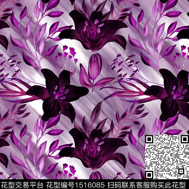 CSMYSJ0167.jpg - 1516085 - 肌理 绿植树叶 数码花型 - 数码印花花型 － 女装花型设计 － 瓦栏