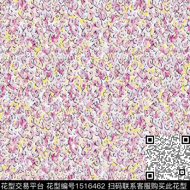 抽象花卉女装复古传统印花花型下载（图片编号: 1516462） - 瓦栏（Walan）