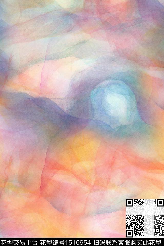 肌理大牌风抽象数码印花花型下载（图片编号: 1516954） - 瓦栏（Walan）