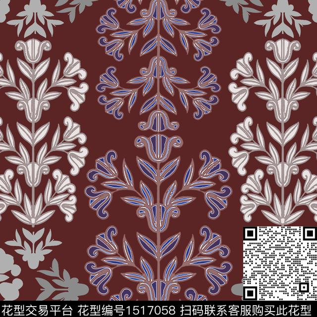 女装民族风传统花型传统印花花型下载（图片编号: 1517058） - 瓦栏（Walan）