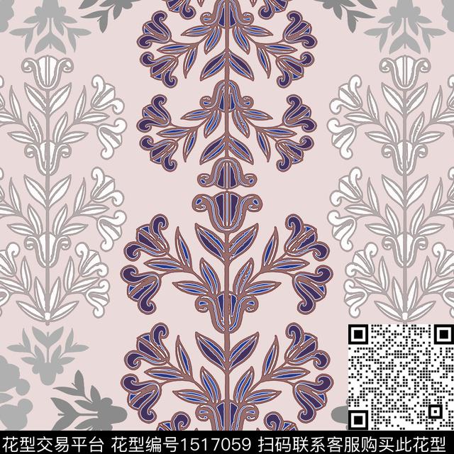 女装民族风传统花型传统印花花型下载（图片编号: 1517059） - 瓦栏（Walan）