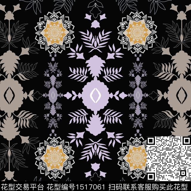女装民族风传统花型传统印花花型下载（图片编号: 1517061） - 瓦栏（Walan）