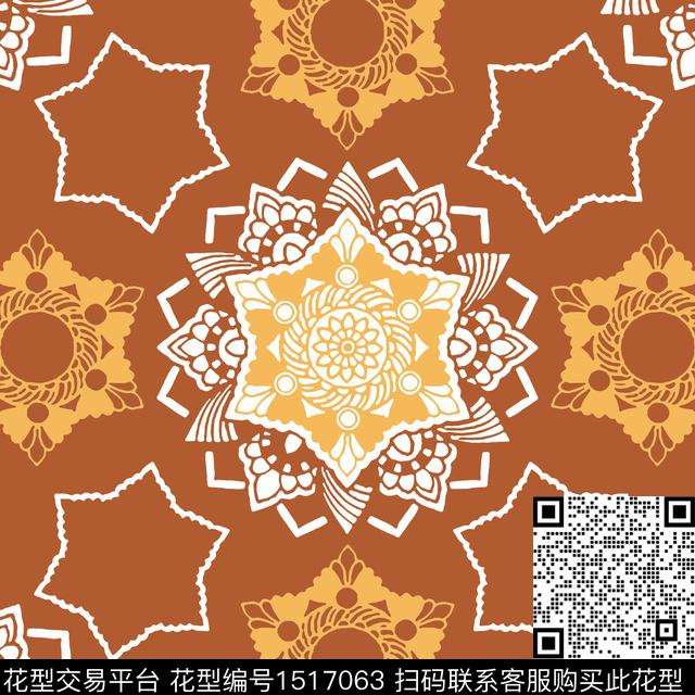 女装民族风传统花型传统印花花型下载（图片编号: 1517063） - 瓦栏（Walan）