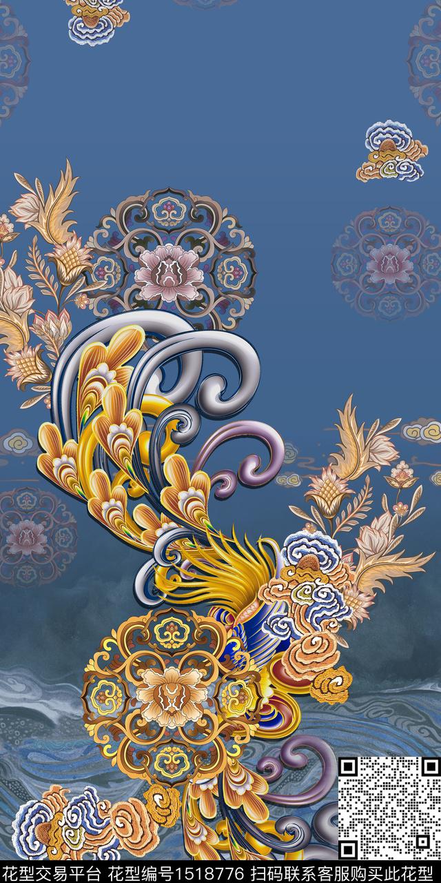 印花花型下载（图片编号: 1518776） - 瓦栏（Walan）