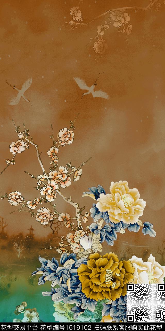印花花型下载（图片编号: 1519102） - 瓦栏（Walan）