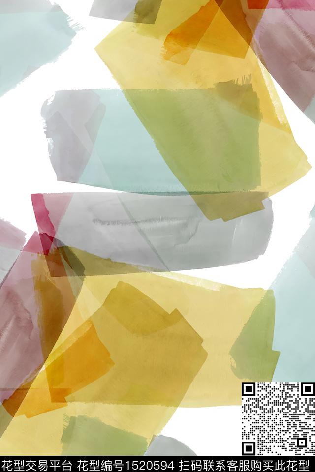 几何肌理大牌风数码印花花型下载（图片编号: 1520594） - 瓦栏（Walan）