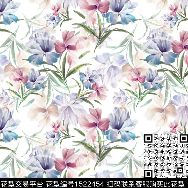 RR221201.jpg - 1522454 - 连衣裙 花卉 春夏花型 - 数码印花花型 － 女装花型设计 － 瓦栏
