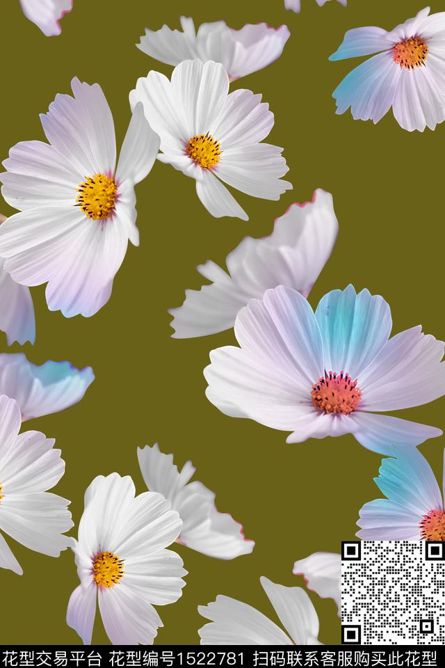 z13572.jpg - 1522781 - 花卉 大牌风 小清新 - 数码印花花型 － 女装花型设计 － 瓦栏