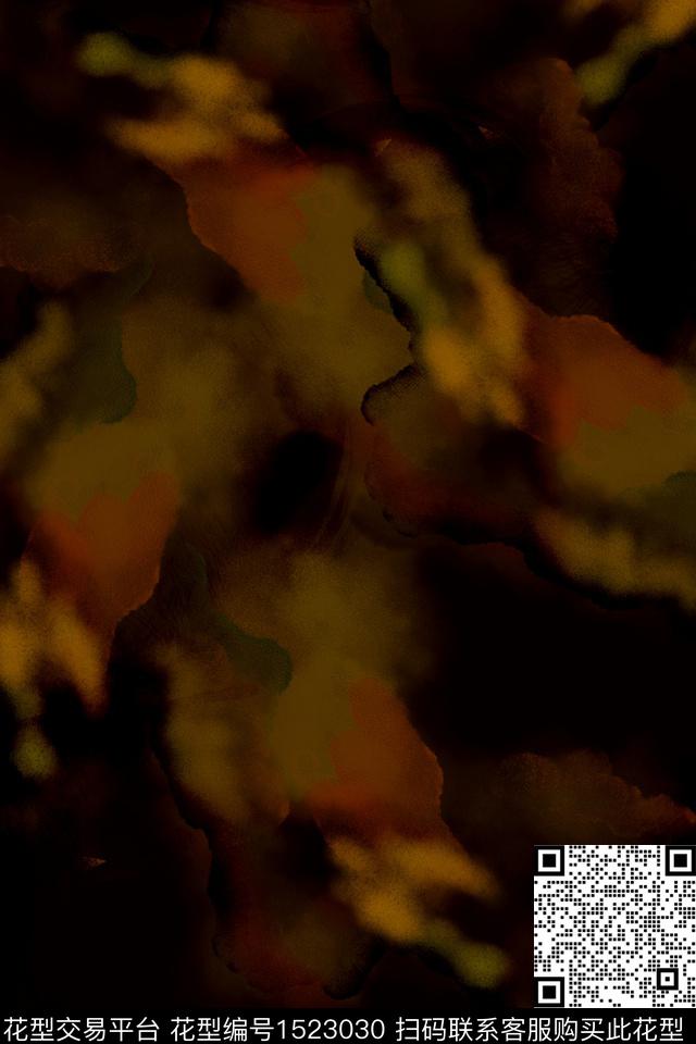 渐变纹理抽象数码印花花型下载（图片编号: 1523030） - 瓦栏（Walan）