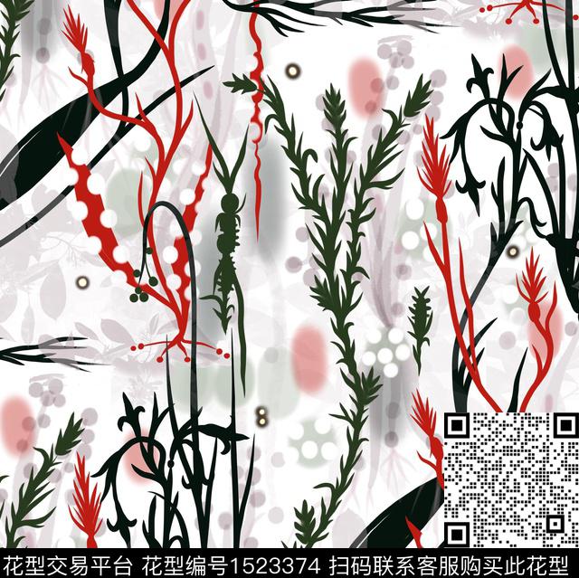 R2212051.jpg - 1523374 - 年轻女性 笔触 2023春夏 - 数码印花花型 － 女装花型设计 － 瓦栏