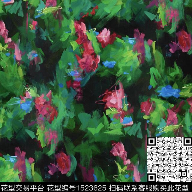 R2212062A.jpg - 1523625 - 油画花型 兰花 年轻女性 - 数码印花花型 － 女装花型设计 － 瓦栏