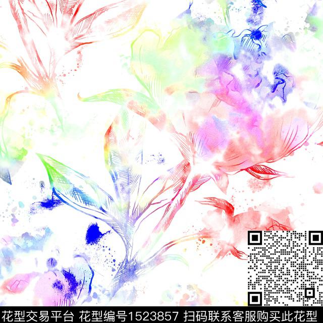 RP-068.jpg - 1523857 - 时尚 水彩 数码花型 - 数码印花花型 － 女装花型设计 － 瓦栏