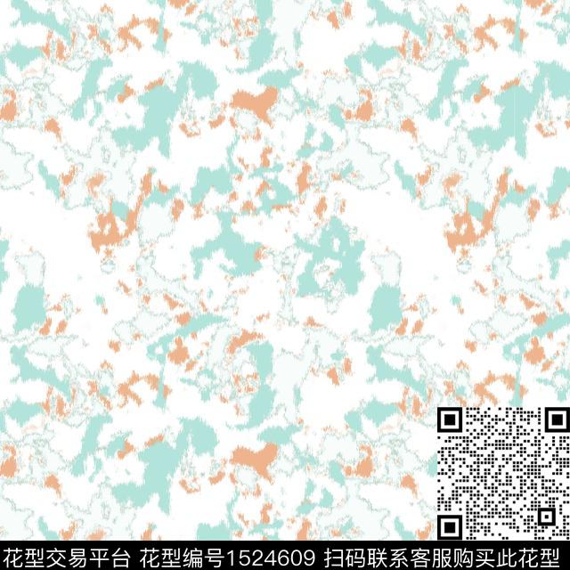 女装抽象纹理数码印花花型下载（图片编号: 1524609） - 瓦栏（Walan）