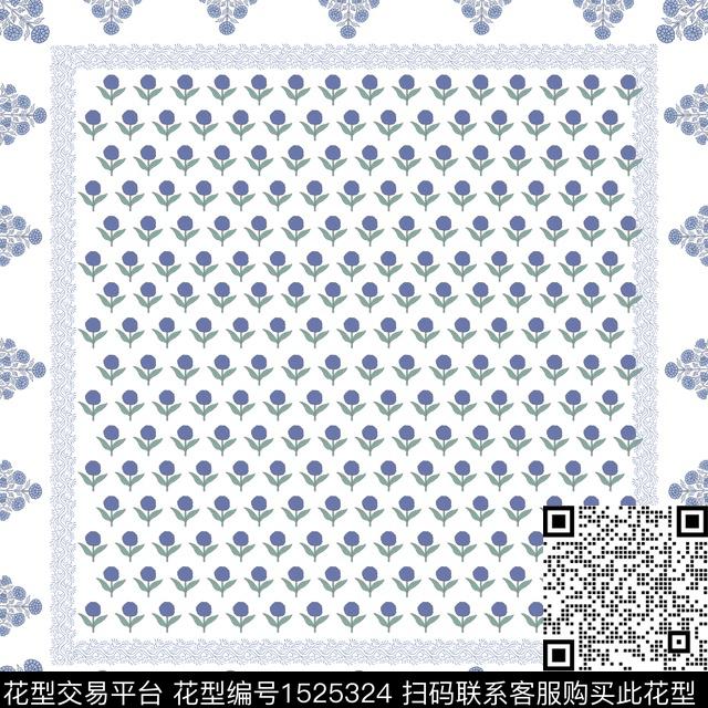 花卉小碎花数码印花花型下载（图片编号: 1525324） - 瓦栏（Walan）