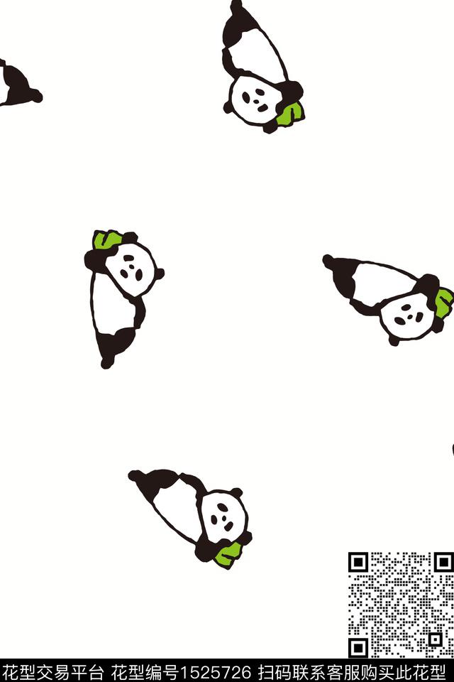 童装卡通动物数码印花花型下载（图片编号: 1525726） - 瓦栏（Walan）