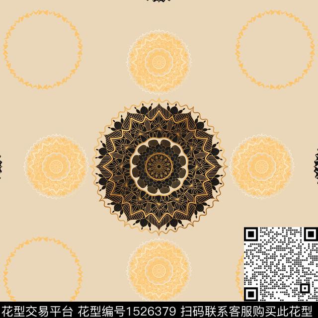 男装宫廷风传统纹样传统印花花型下载（图片编号: 1526379） - 瓦栏（Walan）