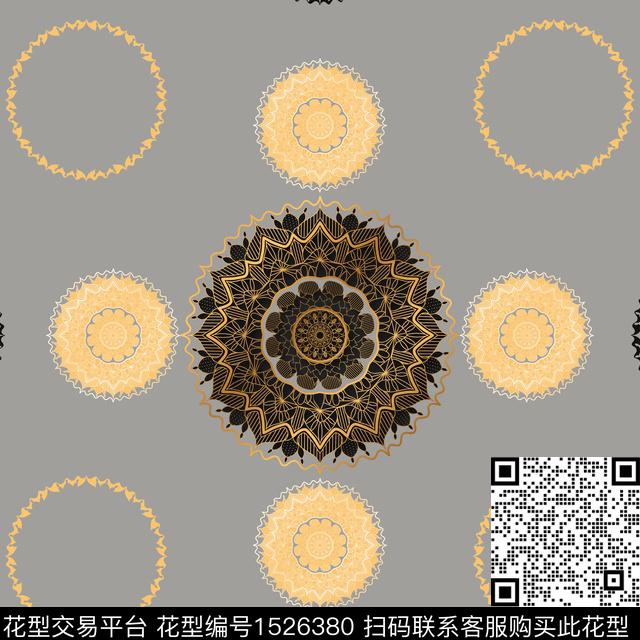 男装宫廷风传统纹样传统印花花型下载（图片编号: 1526380） - 瓦栏（Walan）