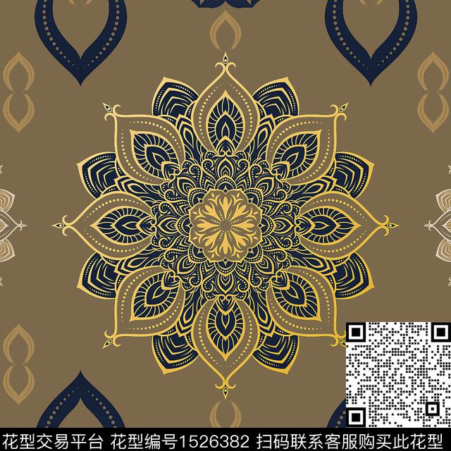 男装宫廷风传统纹样传统印花花型下载（图片编号: 1526382） - 瓦栏（Walan）