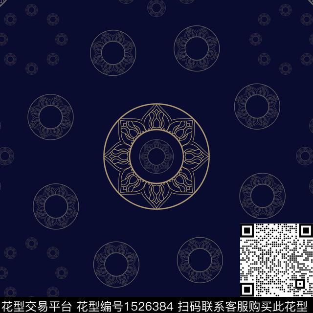男装宫廷风传统纹样传统印花花型下载（图片编号: 1526384） - 瓦栏（Walan）