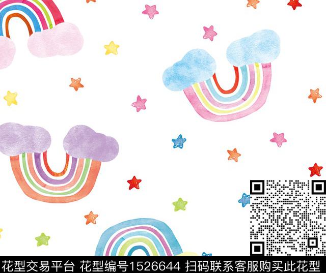 A-13.jpg - 1526644 - 可爱 彩虹 童装 - 数码印花花型 － 童装花型设计 － 瓦栏